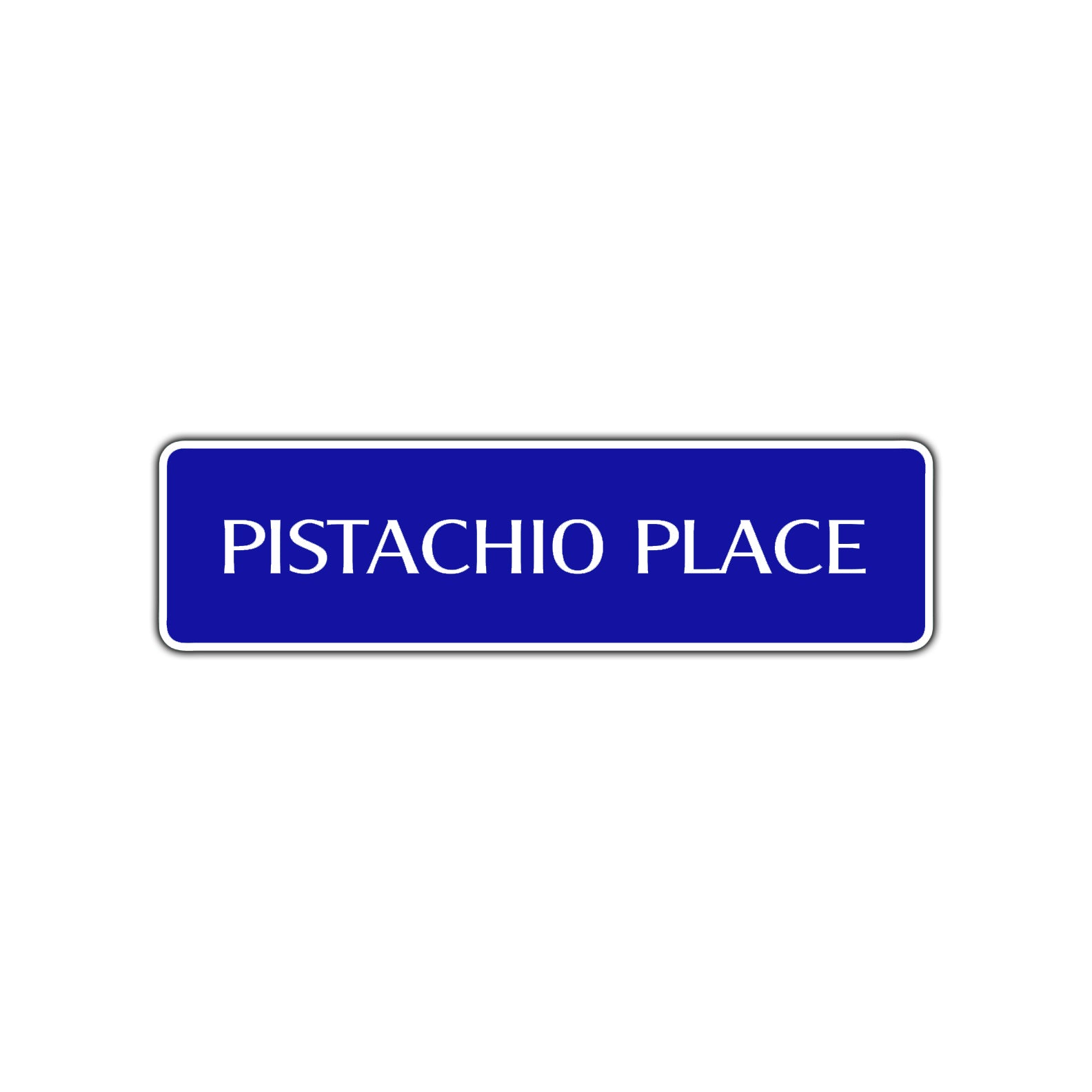 Pistachio Place Road Aluminum Metal Novelty Street Plate Sign Wall Gift Decor