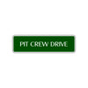 Pit Crew Drive Road Aluminum Metal Novelty Street Plate Sign Wall Gift Decor