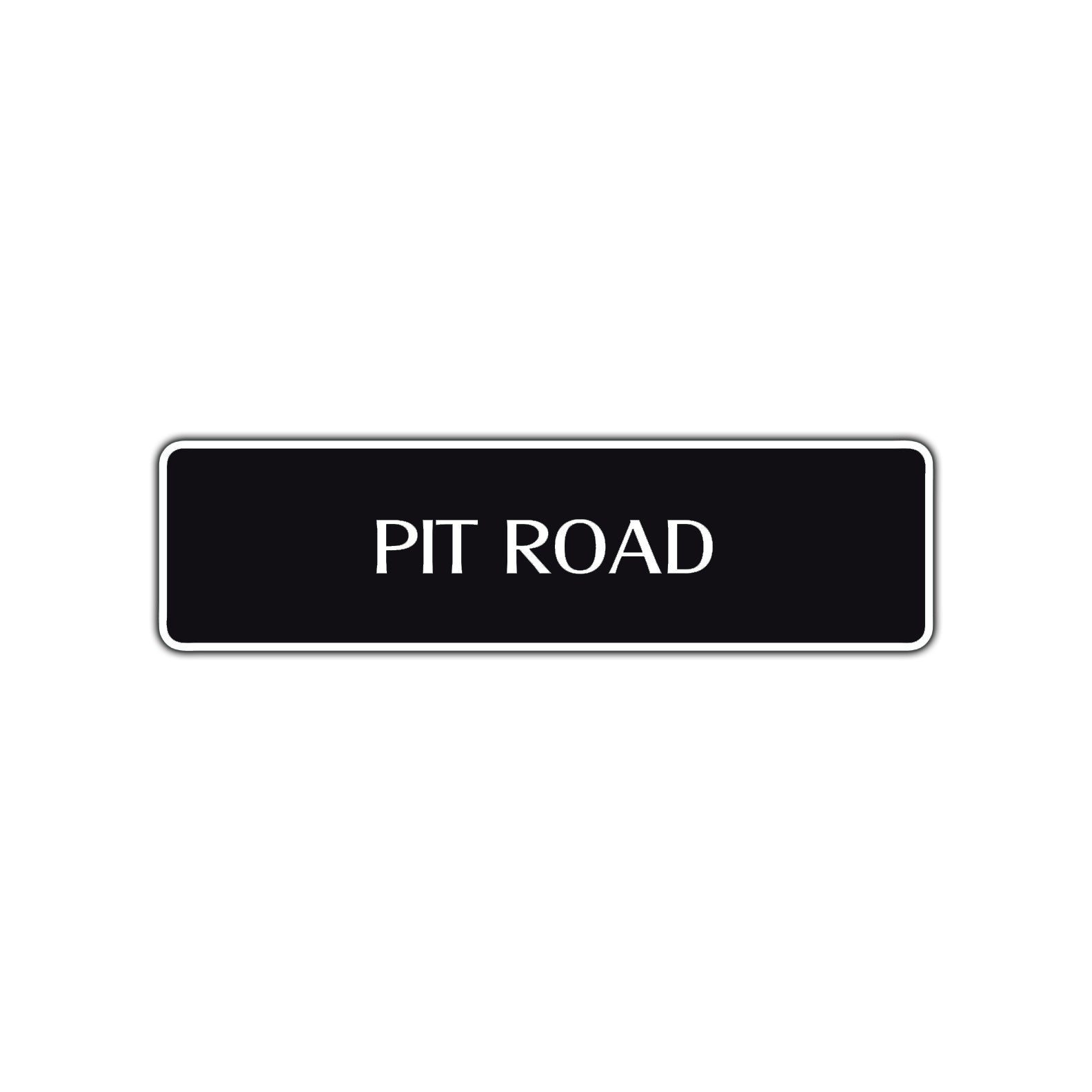 Pit Road Aluminum Metal Novelty Street Plate Sign Wall Gift Decor