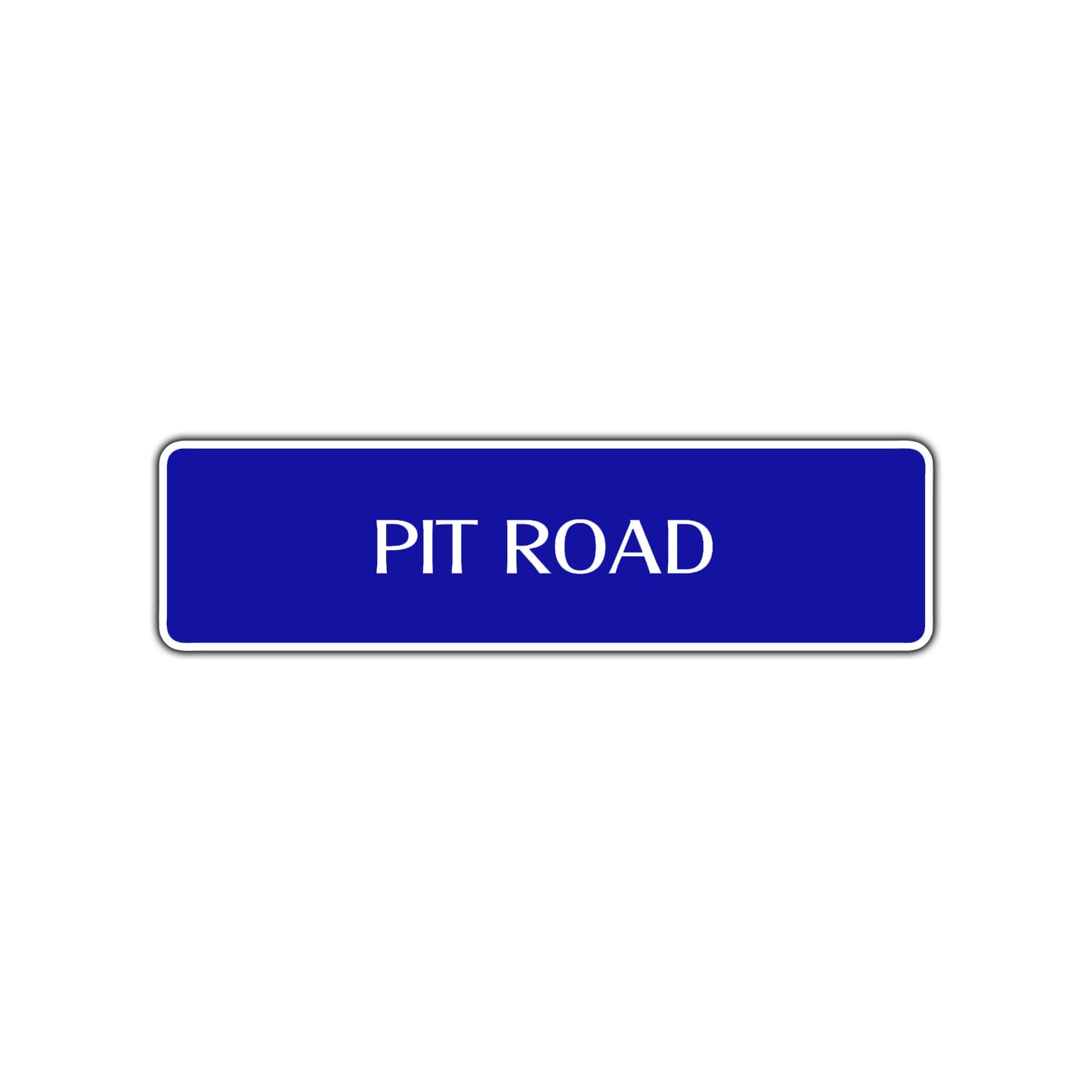 Pit Road Aluminum Metal Novelty Street Plate Sign Wall Gift Decor