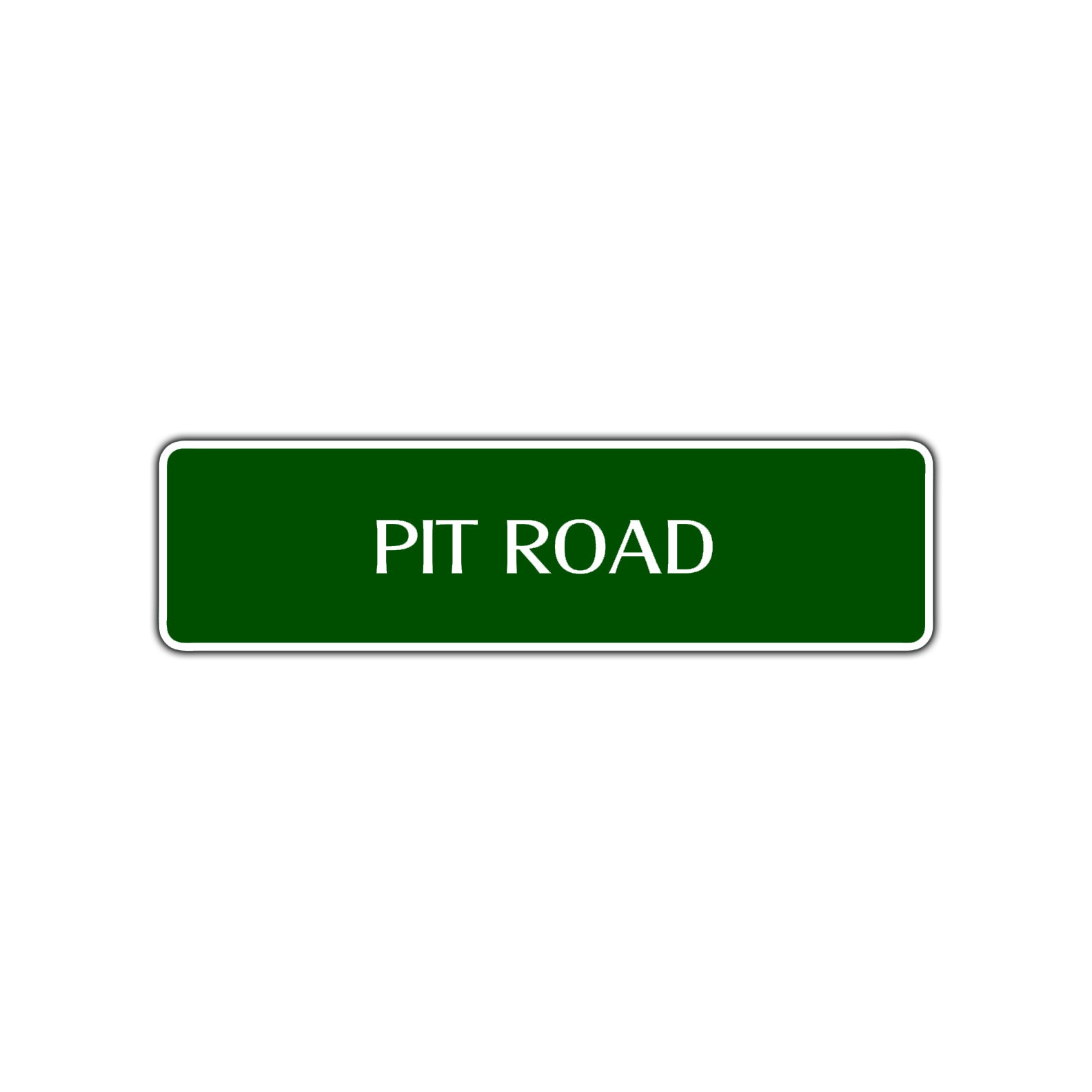 Pit Road Aluminum Metal Novelty Street Plate Sign Wall Gift Decor