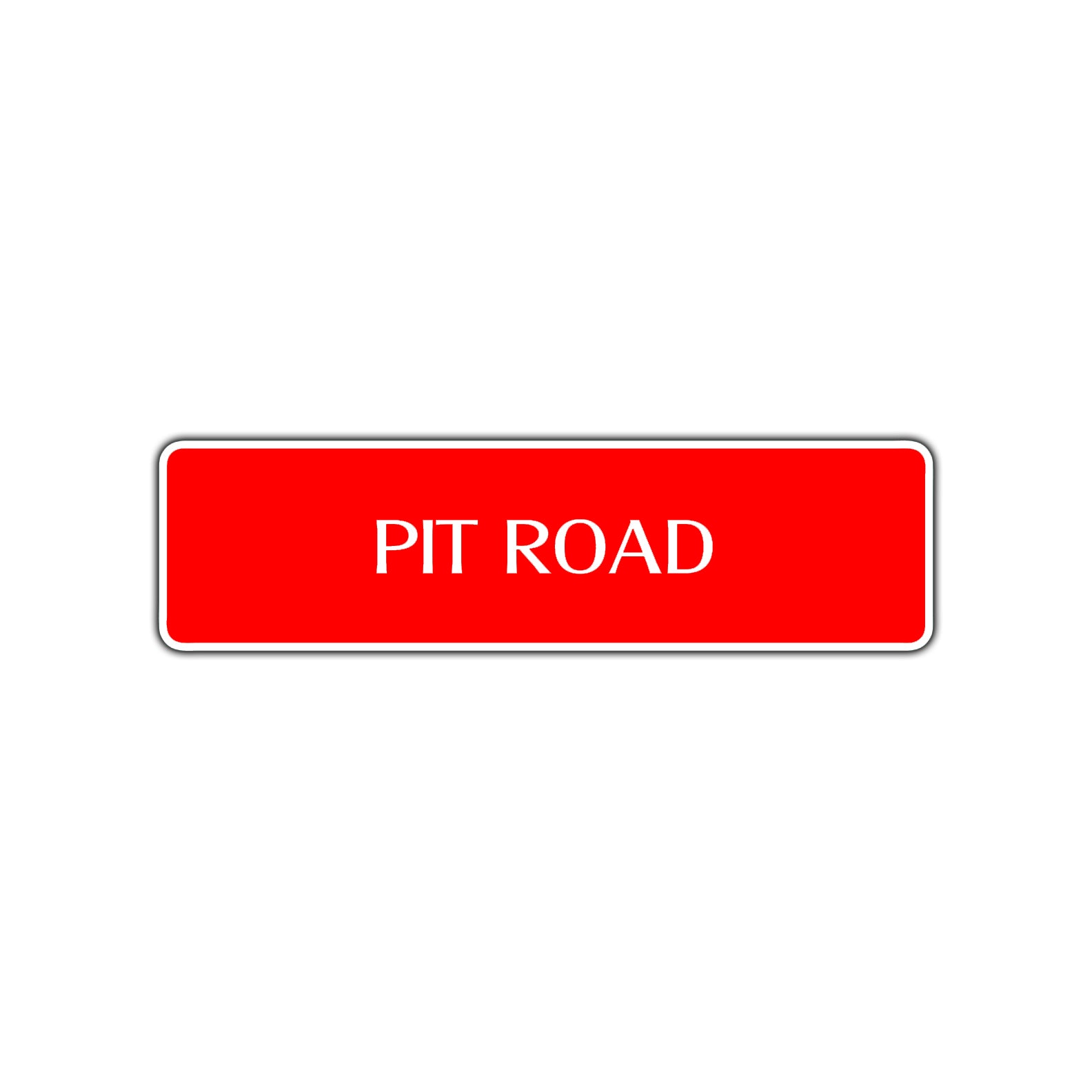 Pit Road Aluminum Metal Novelty Street Plate Sign Wall Gift Decor