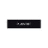 Plaintiff Lawyer Courthouse Road Aluminum Metal Novelty Street Plate Sign Wall Gift Decor