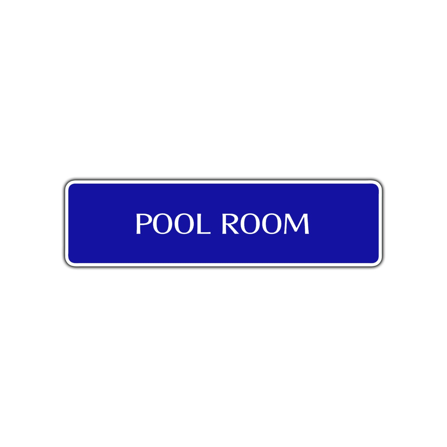 Pool Room Road Aluminum Metal Novelty Street Plate Sign Wall Gift Decor