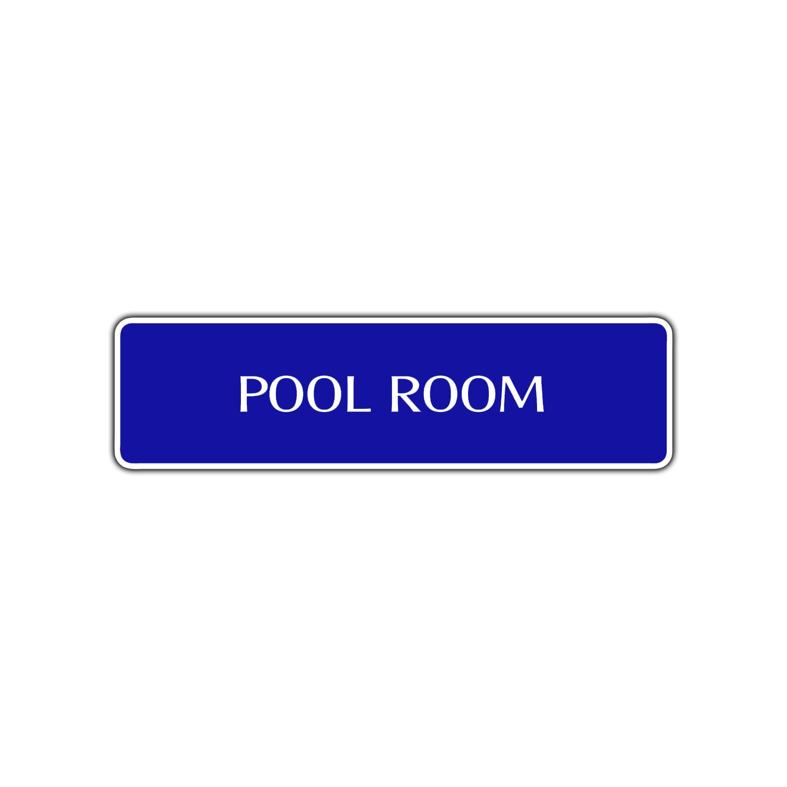 Pool Room Road Aluminum Metal Novelty Street Plate Sign Wall Gift Decor