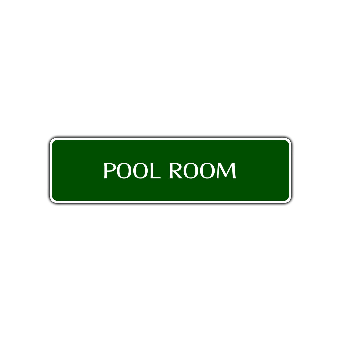 Pool Room Road Aluminum Metal Novelty Street Plate Sign Wall Gift Decor