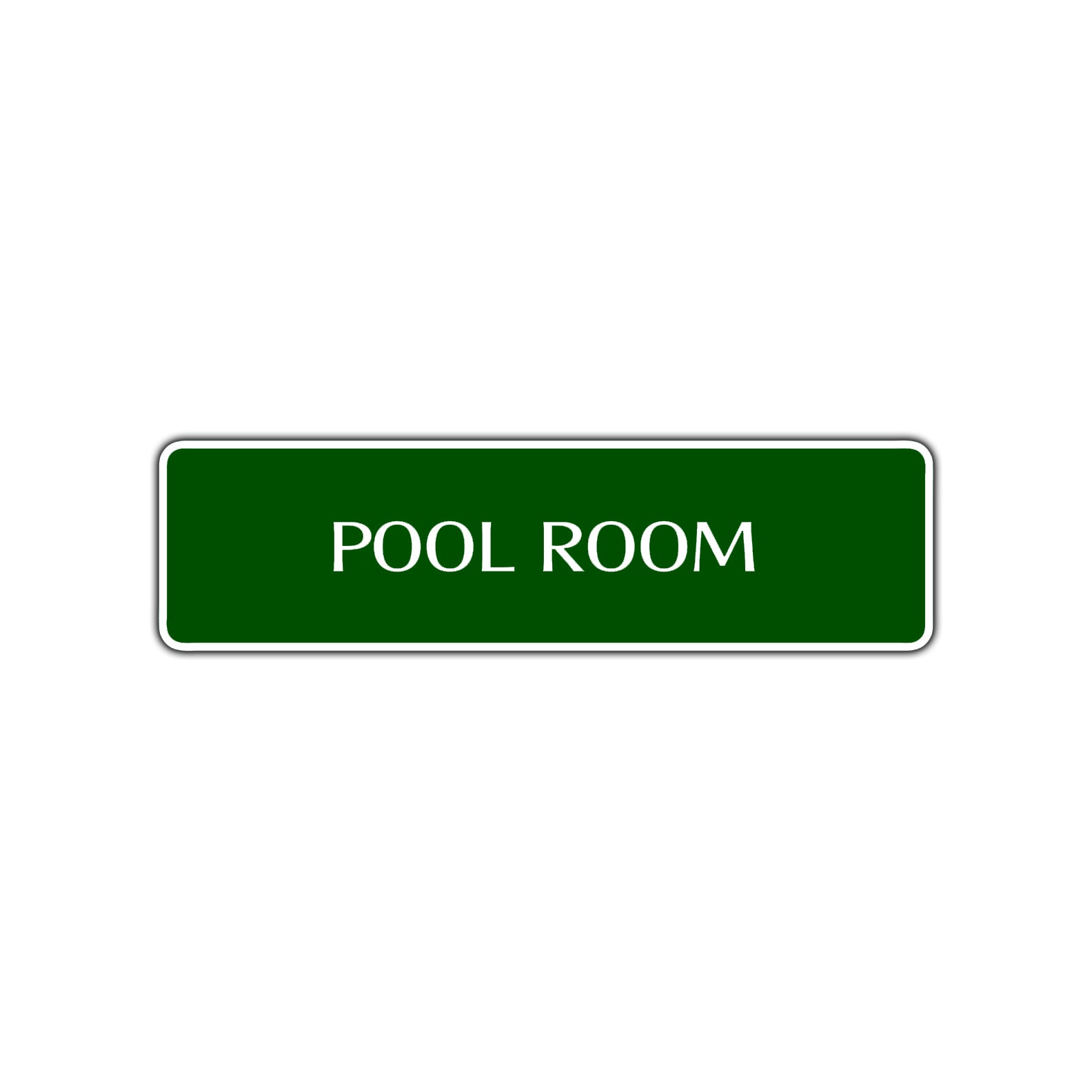 Pool Room Road Aluminum Metal Novelty Street Plate Sign Wall Gift Decor