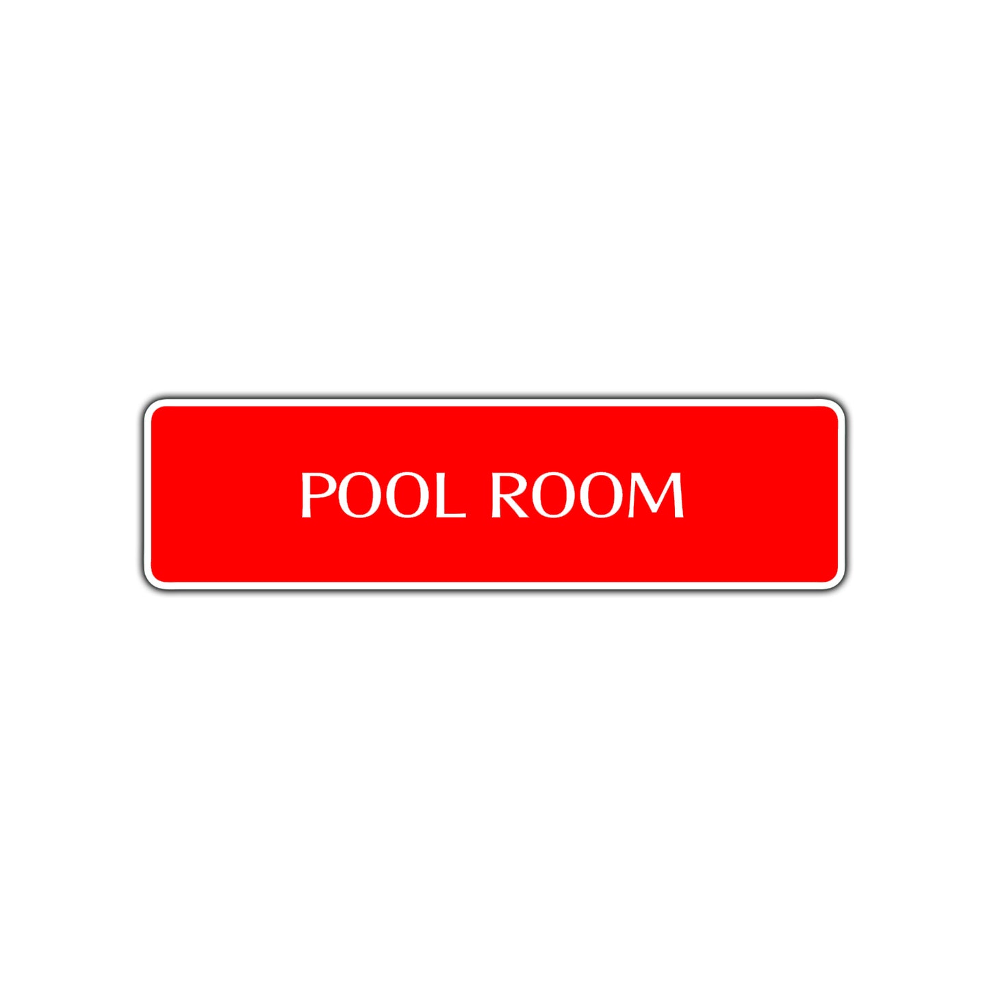 Pool Room Road Aluminum Metal Novelty Street Plate Sign Wall Gift Decor