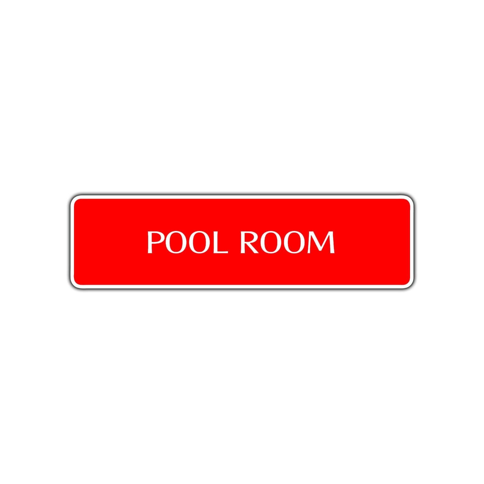 Pool Room Road Aluminum Metal Novelty Street Plate Sign Wall Gift Decor