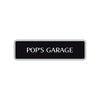 Pop's Garage Road Aluminum Metal Novelty Street Plate Sign Wall Gift Decor