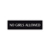 No Girls Allowed Road Aluminum Metal Novelty Street Plate Sign Wall Gift Decor