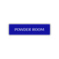 Powder Room Road Aluminum Metal Novelty Street Plate Sign Wall Gift Decor