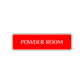 Powder Room Road Aluminum Metal Novelty Street Plate Sign Wall Gift Decor
