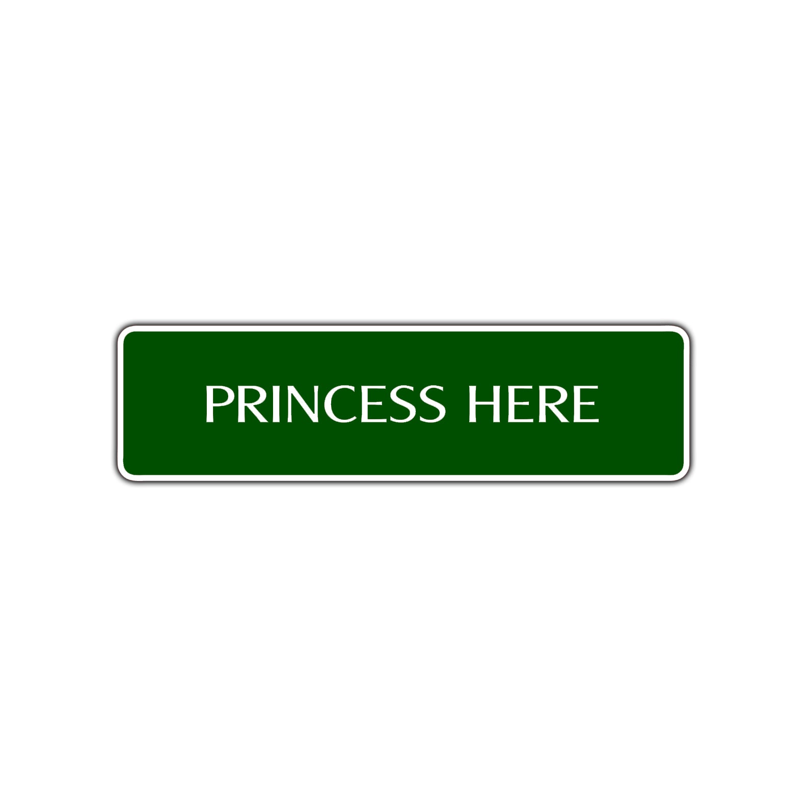 Princess Here Road Aluminum Metal Novelty Street Plate Sign Wall Gift Decor