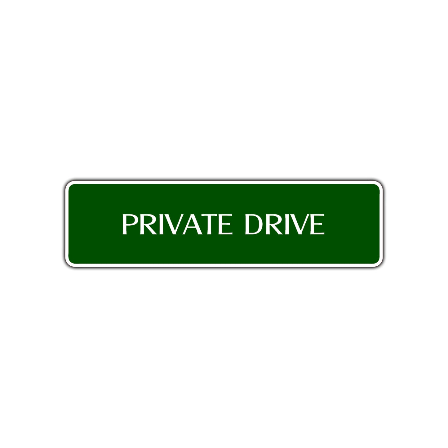 Private Drive Road Aluminum Metal Novelty Street Plate Sign Wall Gift Decor
