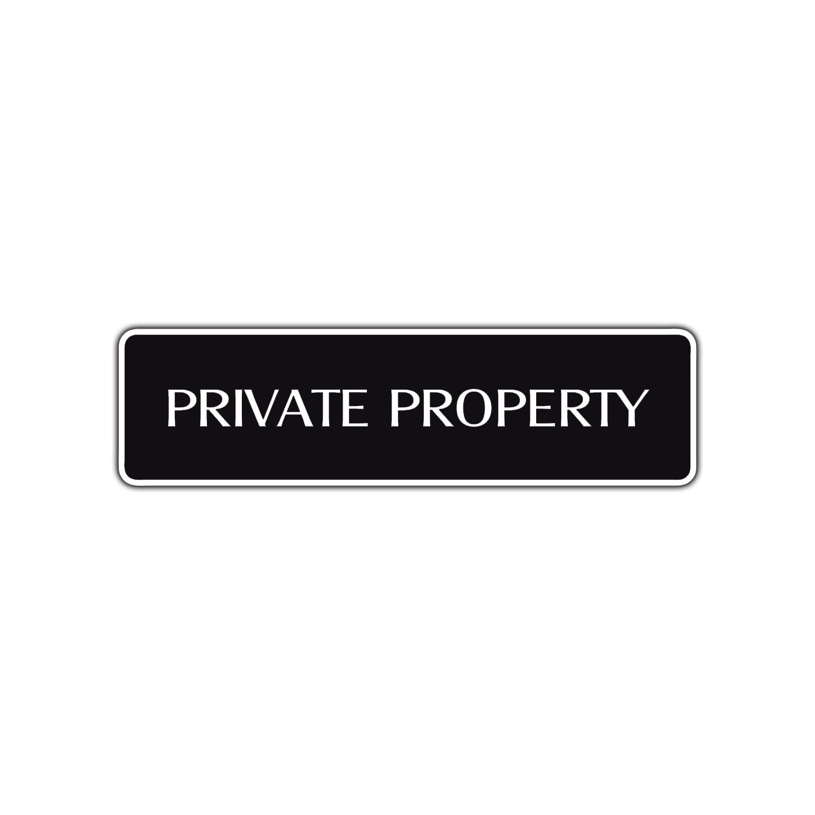 Private Property Road Aluminum Metal Novelty Street Plate Sign Wall Gift Decor
