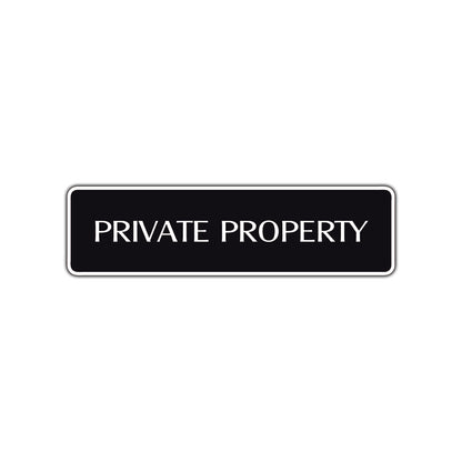 Private Property Road Aluminum Metal Novelty Street Plate Sign Wall Gift Decor