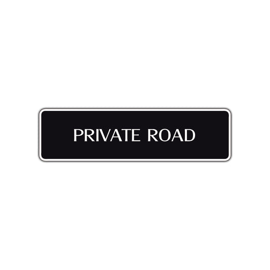 Private Road Aluminum Metal Novelty Street Plate Sign Wall Gift Decor