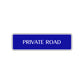 Private Road Aluminum Metal Novelty Street Plate Sign Wall Gift Decor