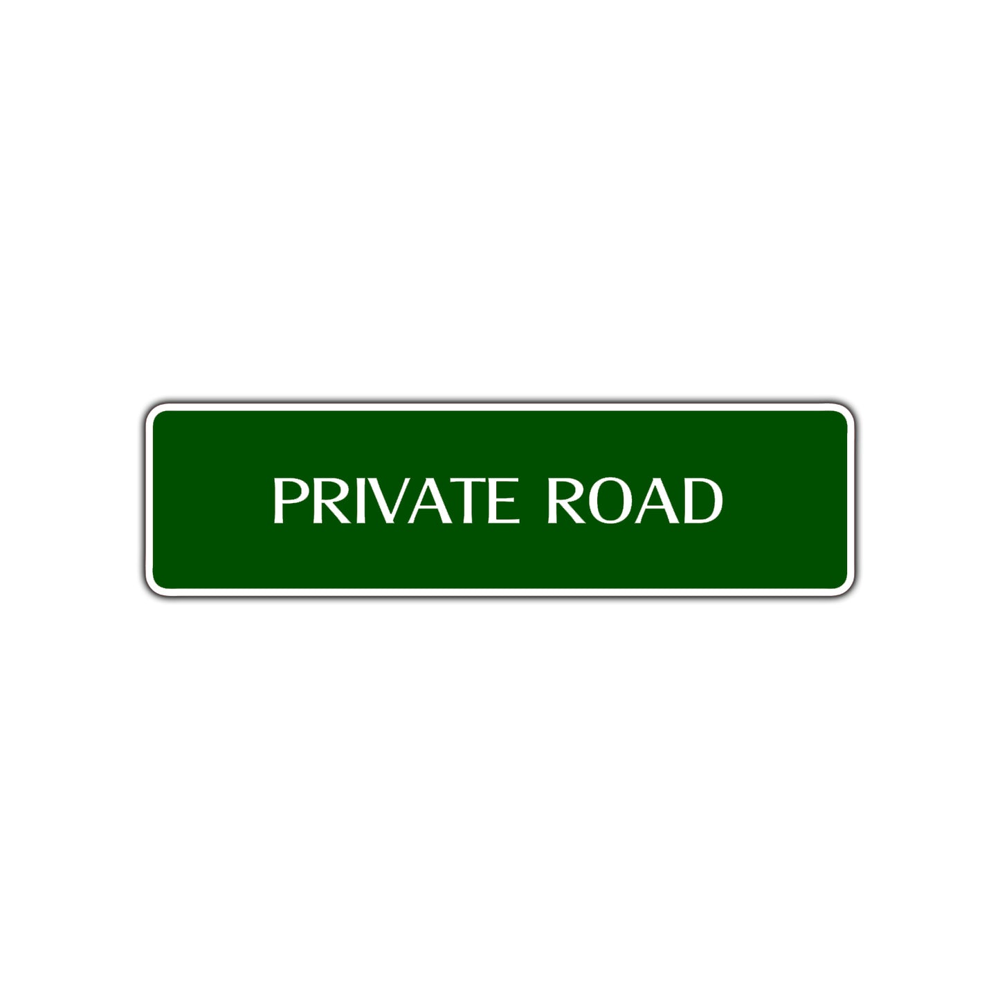 Private Road Aluminum Metal Novelty Street Plate Sign Wall Gift Decor