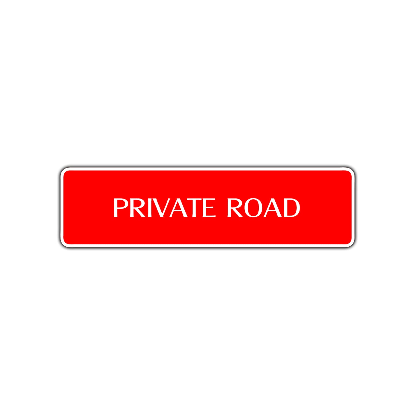 Private Road Aluminum Metal Novelty Street Plate Sign Wall Gift Decor