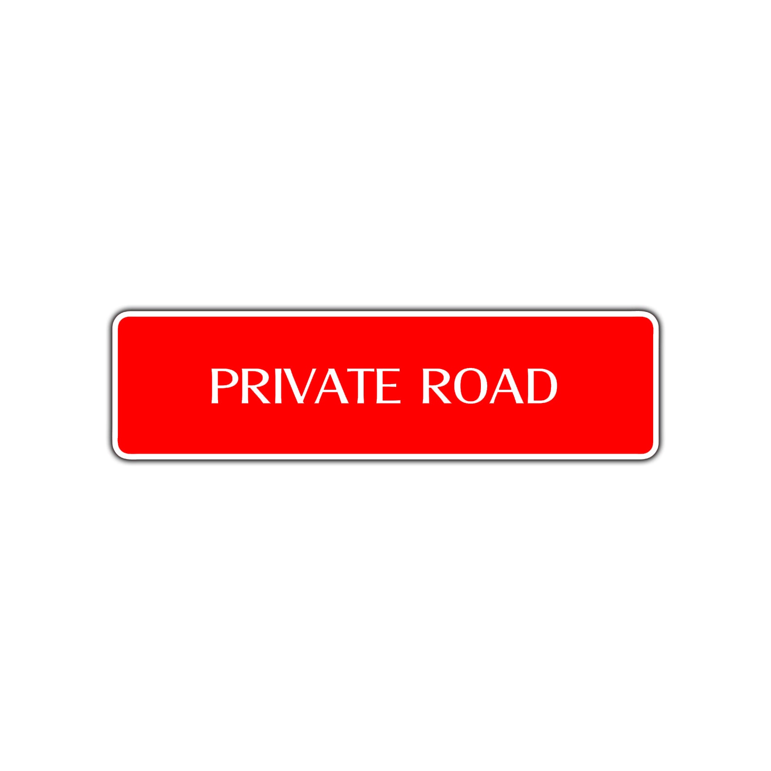 Private Road Aluminum Metal Novelty Street Plate Sign Wall Gift Decor