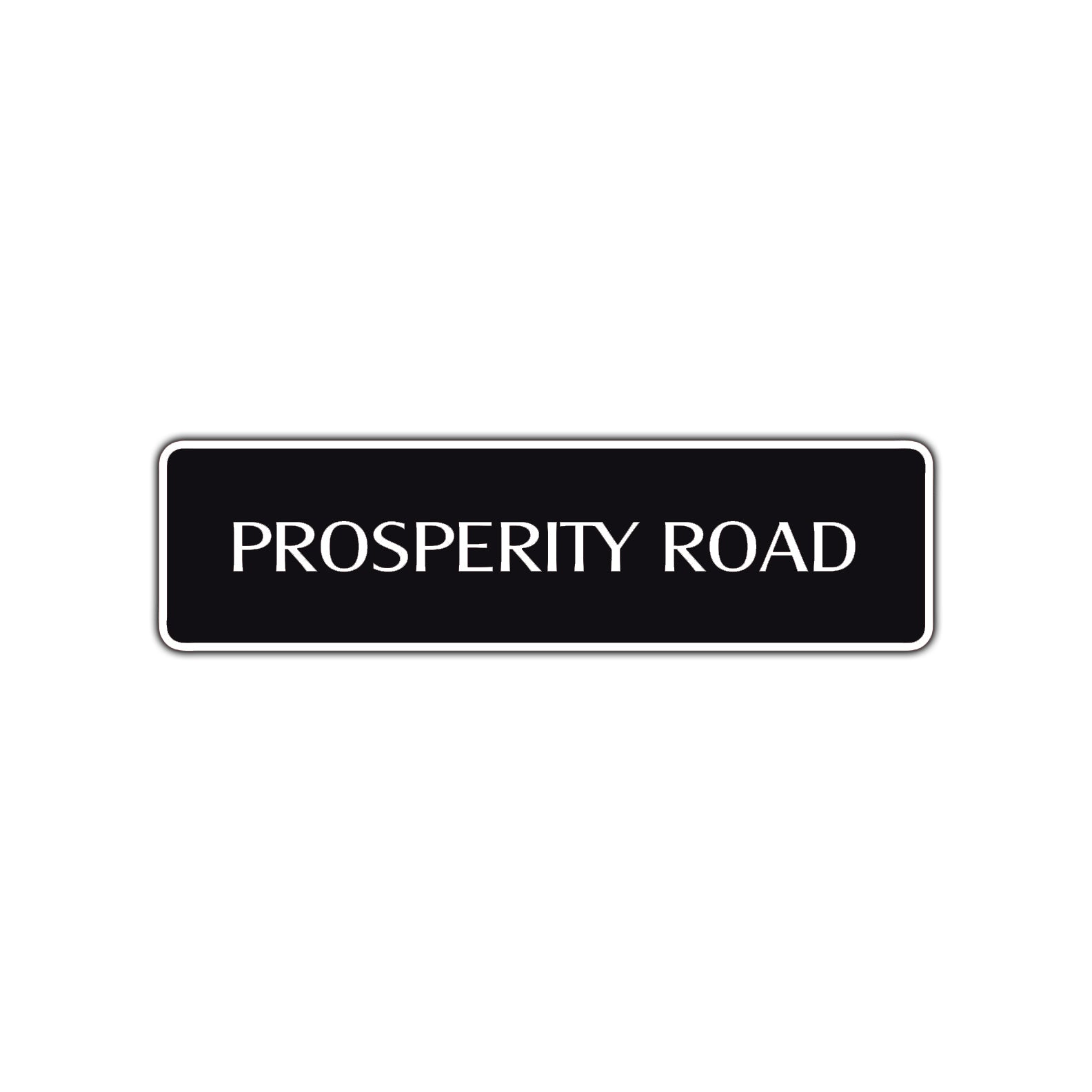 Prosperity Road Aluminum Metal Novelty Street Plate Sign Wall Gift Decor