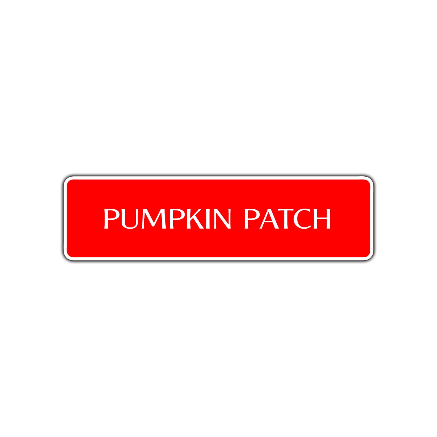 Pumpkin Patch Halloween Road Aluminum Metal Novelty Street Plate Sign Wall Gift Decor
