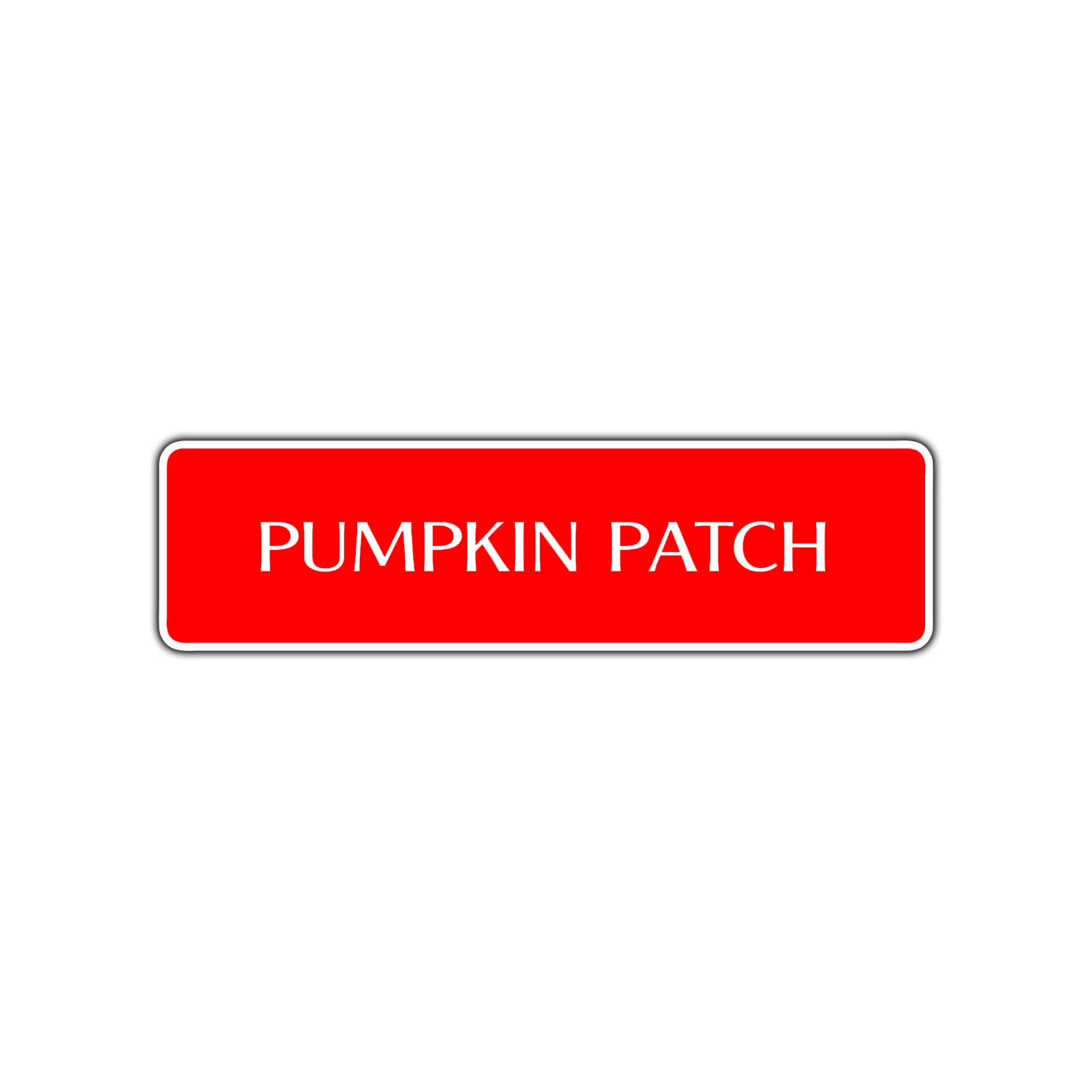 Pumpkin Patch Halloween Road Aluminum Metal Novelty Street Plate Sign Wall Gift Decor