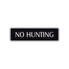 No Hunting Road Aluminum Metal Novelty Street Plate Sign Wall Gift Decor