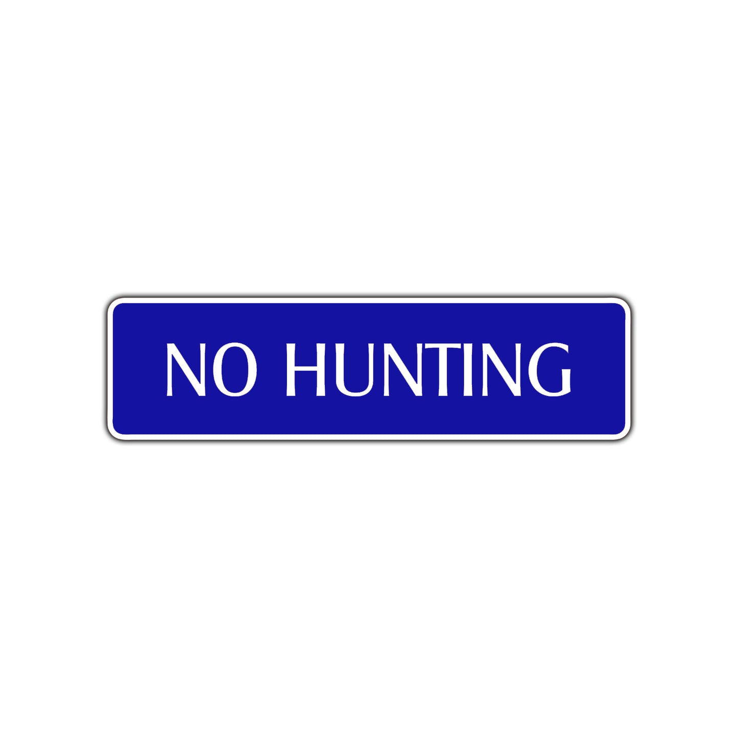 No Hunting Road Aluminum Metal Novelty Street Plate Sign Wall Gift Decor