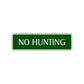 No Hunting Road Aluminum Metal Novelty Street Plate Sign Wall Gift Decor
