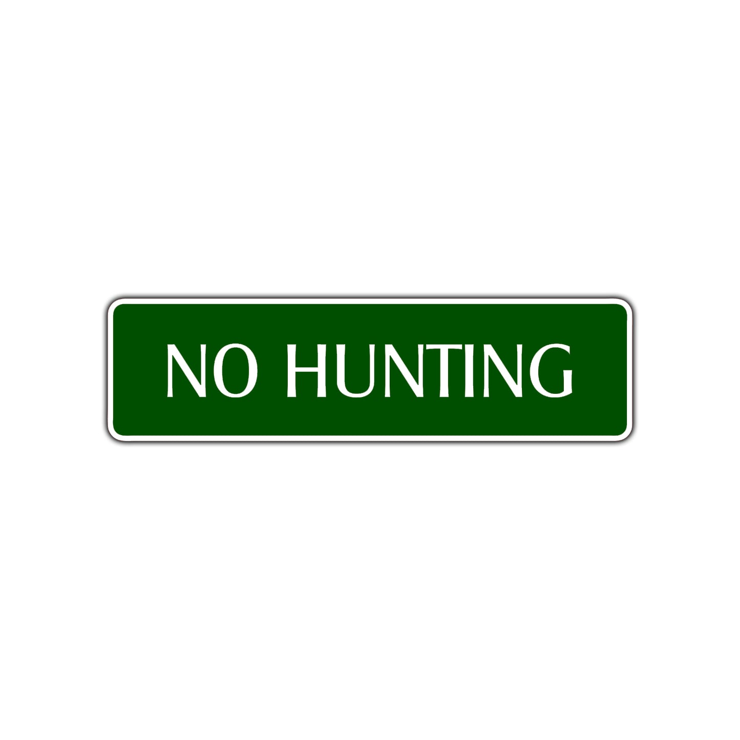 No Hunting Road Aluminum Metal Novelty Street Plate Sign Wall Gift Decor