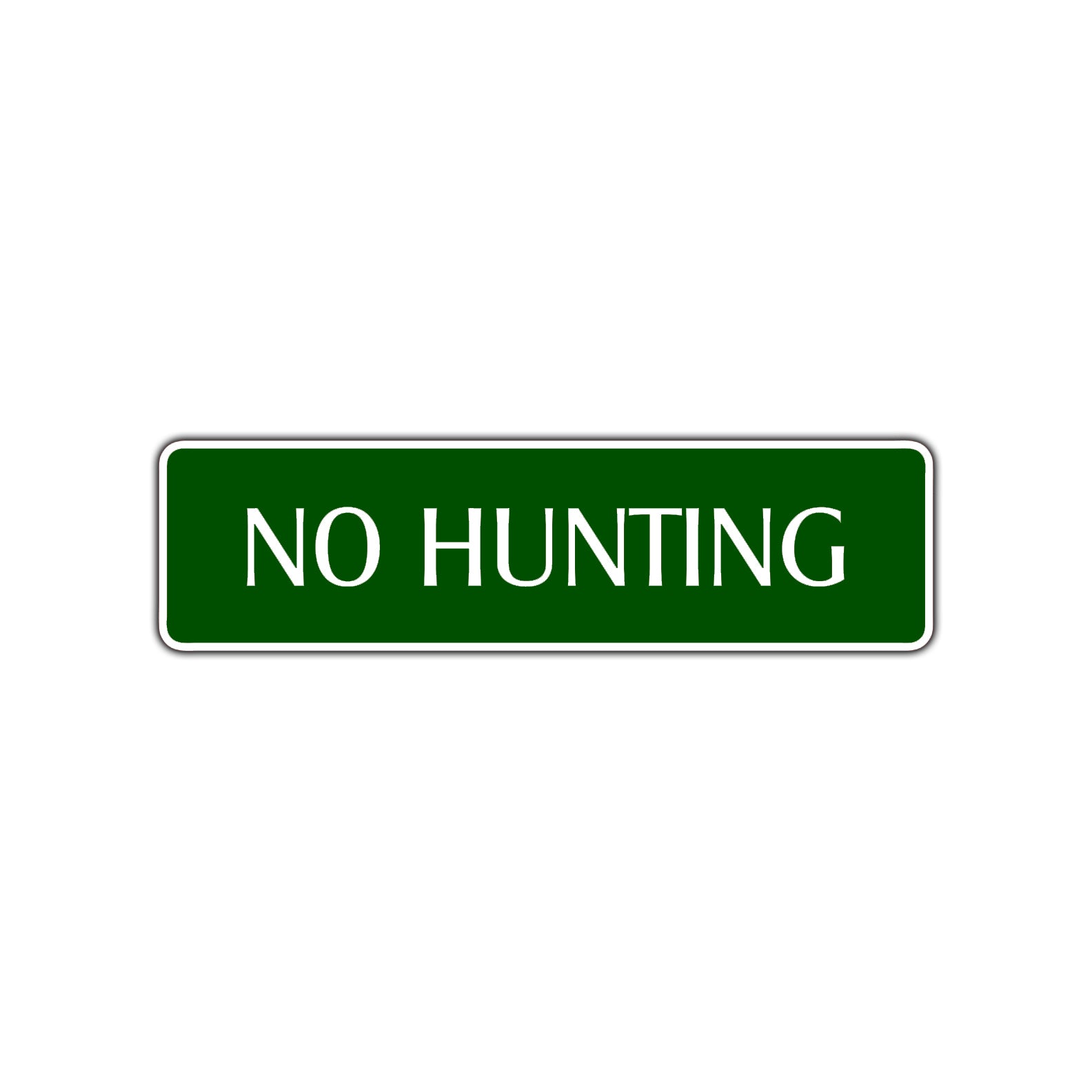 No Hunting Road Aluminum Metal Novelty Street Plate Sign Wall Gift Decor