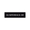 Quarterback Drive Road Aluminum Metal Novelty Street Plate Sign Wall Gift Decor