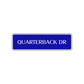 Quarterback Drive Road Aluminum Metal Novelty Street Plate Sign Wall Gift Decor