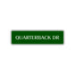 Quarterback Drive Road Aluminum Metal Novelty Street Plate Sign Wall Gift Decor