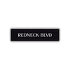 Redneck Boulevard Road Aluminum Metal Novelty Street Plate Sign Wall Gift Decor