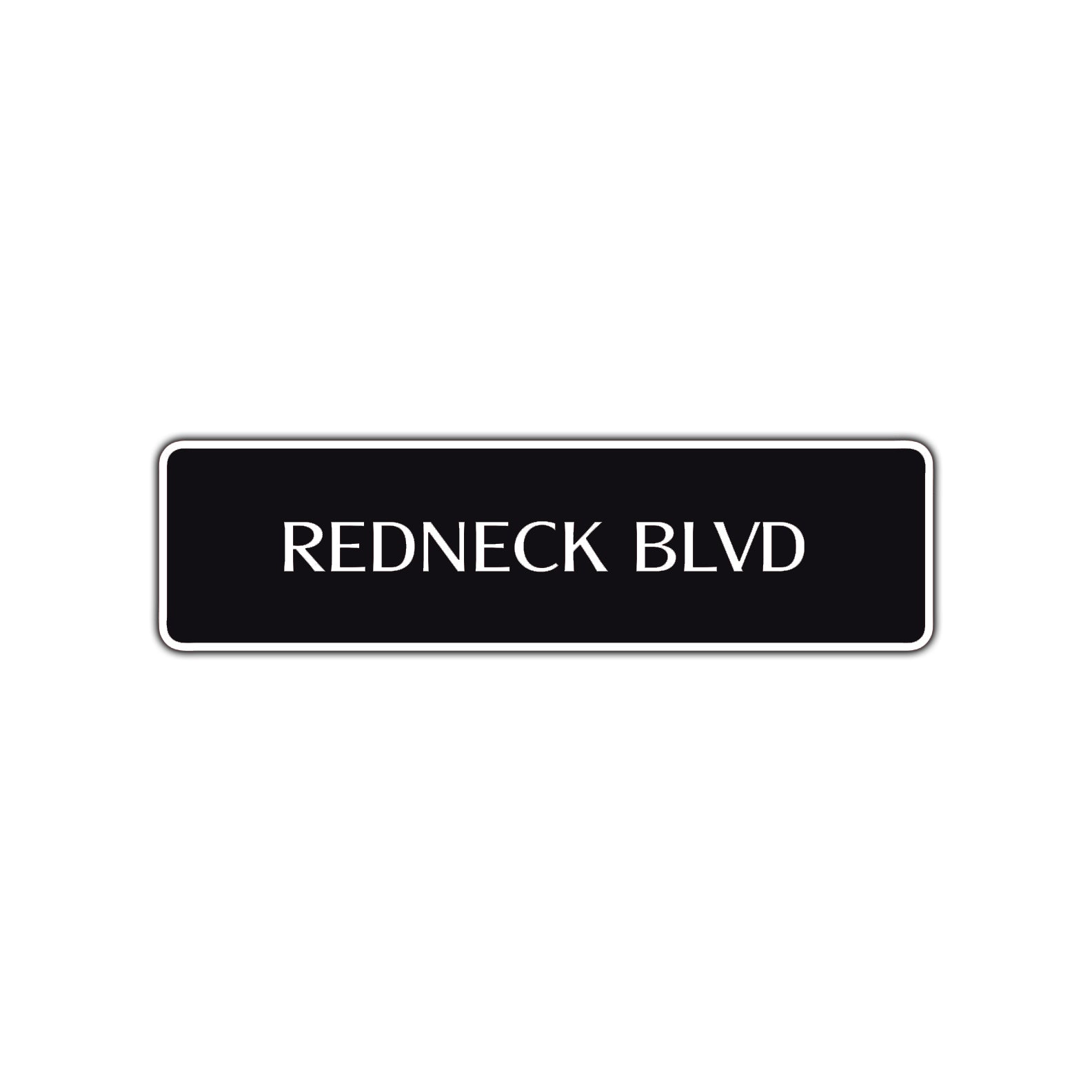 Redneck Boulevard Road Aluminum Metal Novelty Street Plate Sign Wall Gift Decor