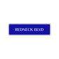 Redneck Boulevard Road Aluminum Metal Novelty Street Plate Sign Wall Gift Decor