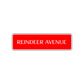 Reindeer Avenue Road Aluminum Metal Novelty Street Plate Sign Wall Gift Decor