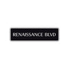 Renaissance Blvd Road Aluminum Metal Novelty Street Plate Sign Wall Gift Decor