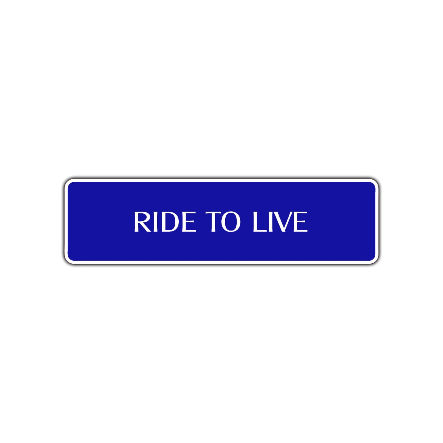 Ride To Live Harley Road Aluminum Metal Novelty Street Plate Sign Wall Gift Decor
