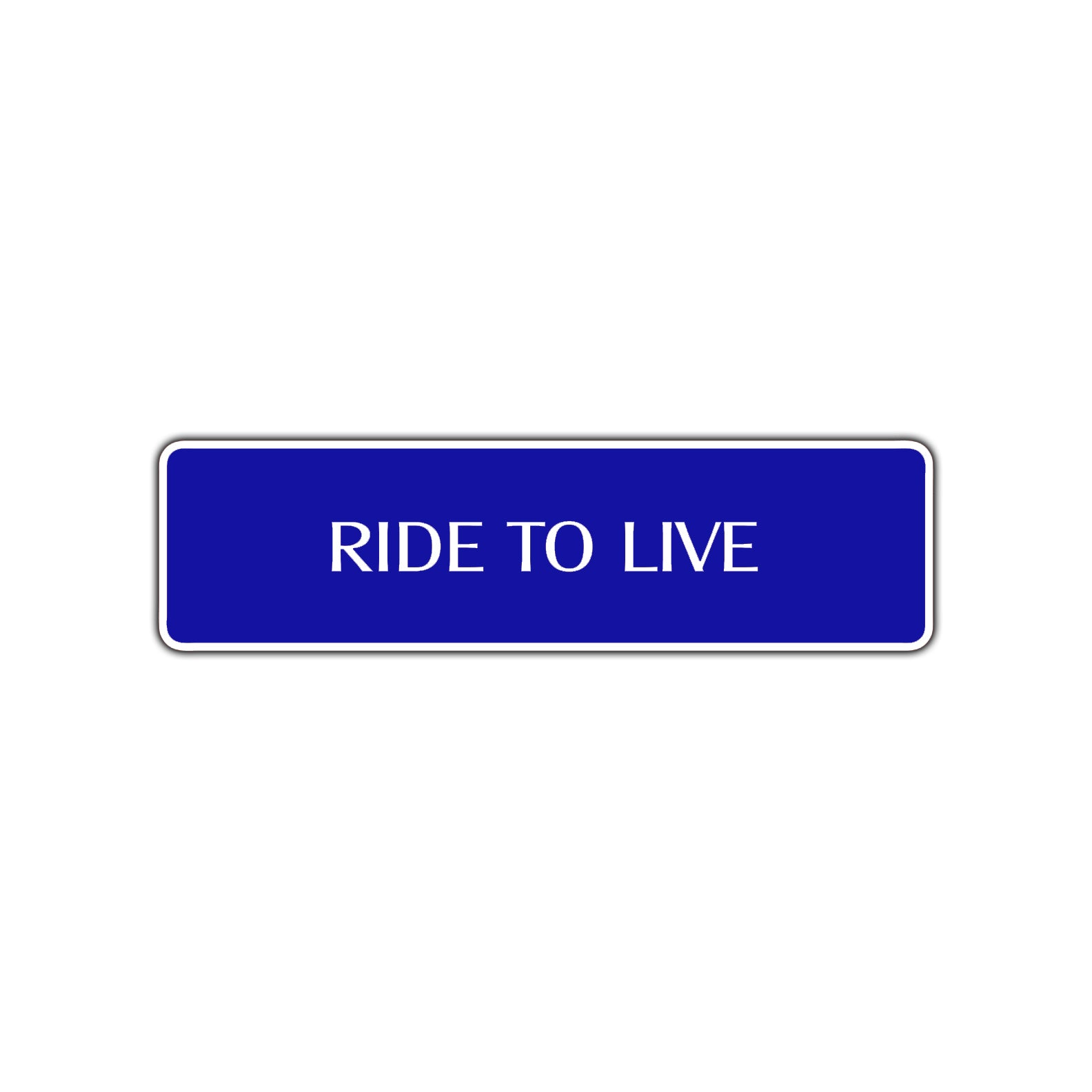 Ride To Live Harley Road Aluminum Metal Novelty Street Plate Sign Wall Gift Decor