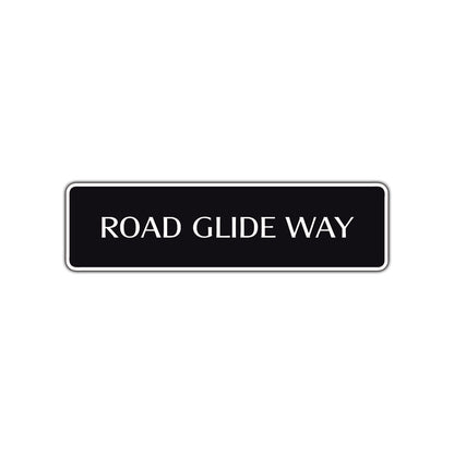 Road Glide Way Harley Road Aluminum Metal Novelty Street Plate Sign Wall Gift Decor