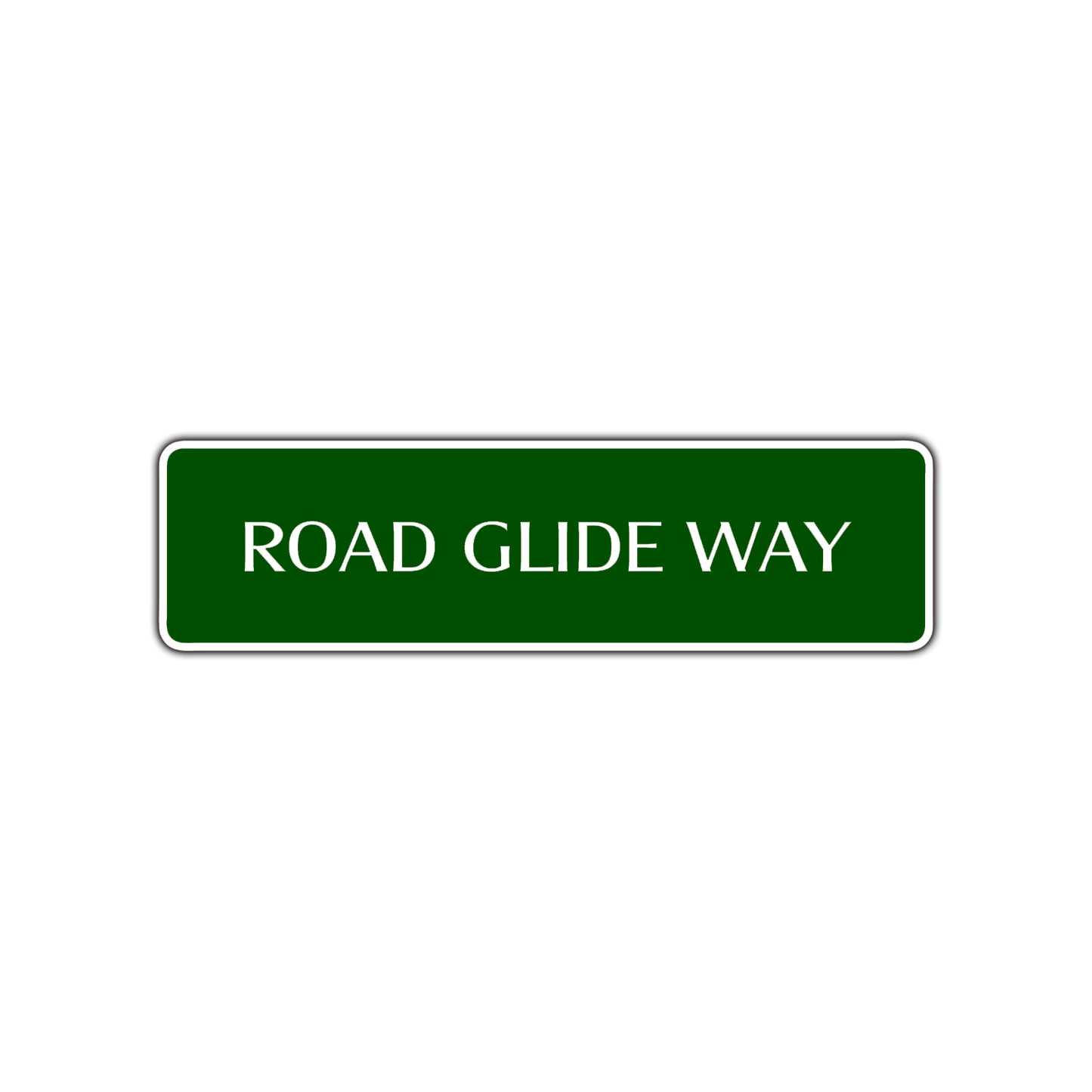 Road Glide Way Harley Road Aluminum Metal Novelty Street Plate Sign Wall Gift Decor