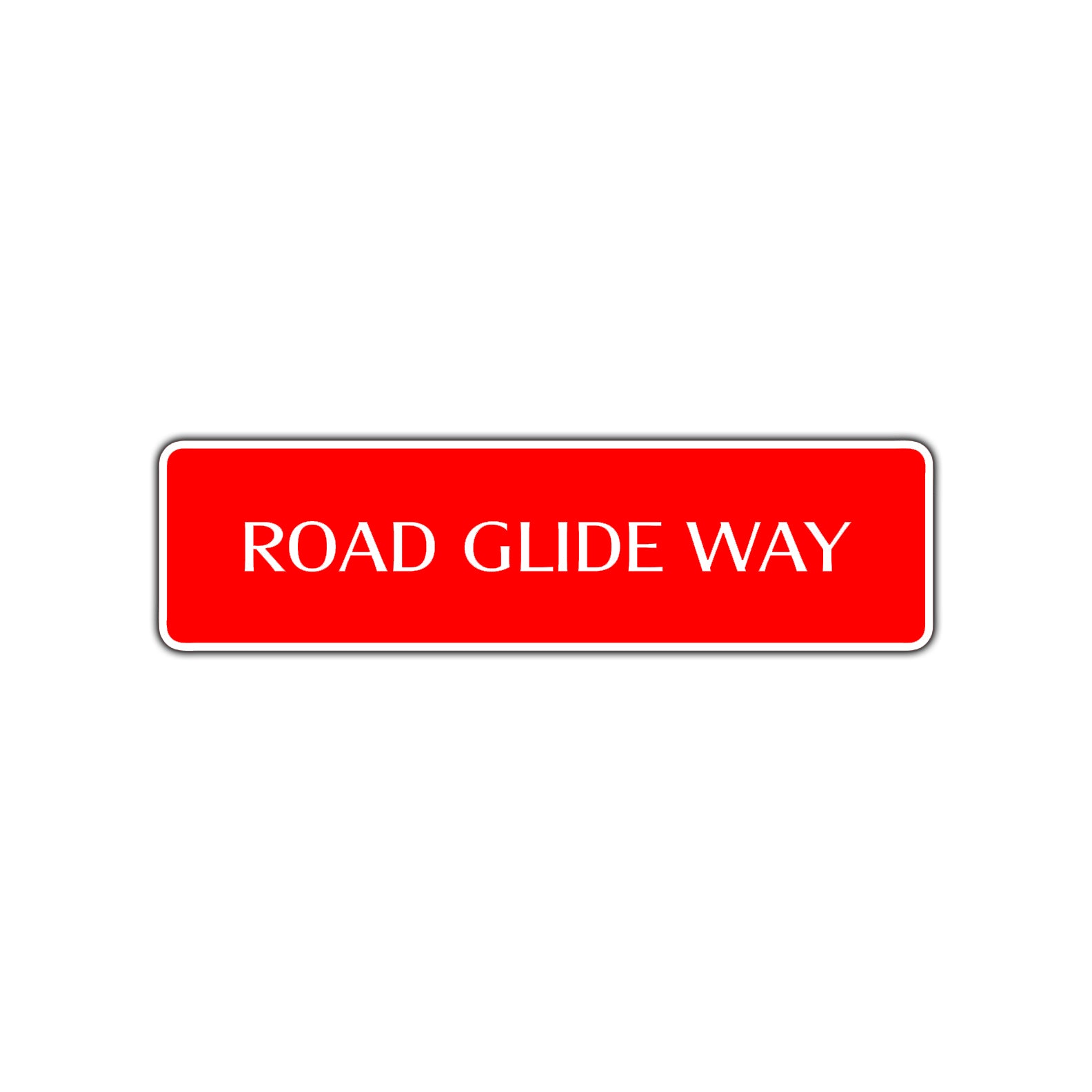 Road Glide Way Harley Road Aluminum Metal Novelty Street Plate Sign Wall Gift Decor