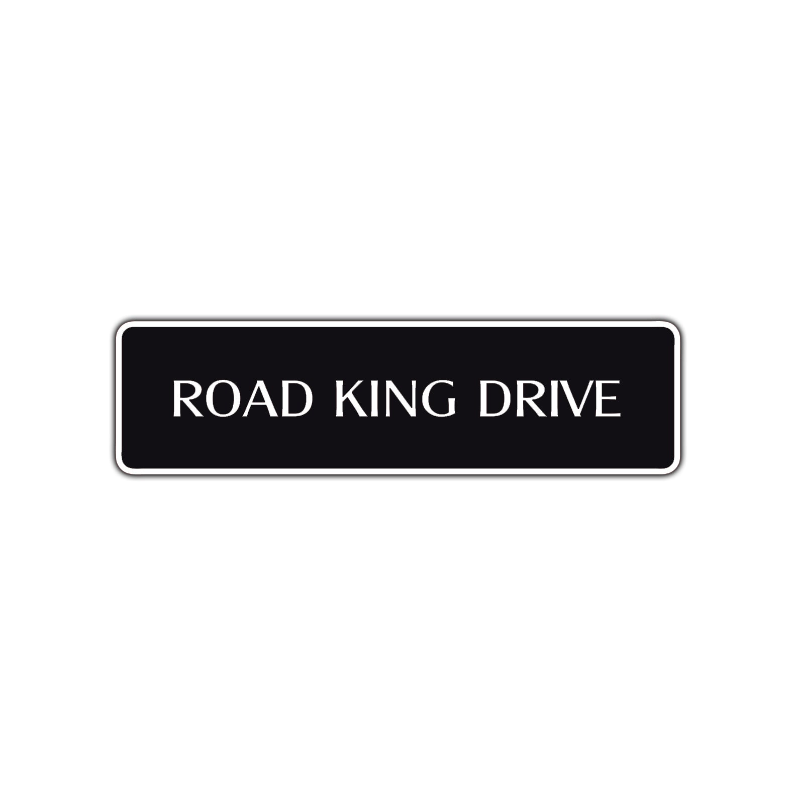 Road King Drive Harley Road Aluminum Metal Novelty Street Plate Sign Wall Gift Decor