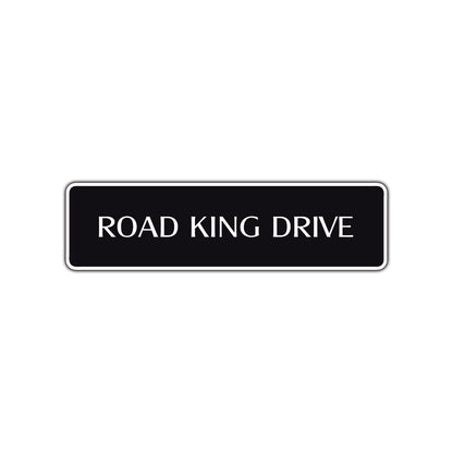 Road King Drive Harley Road Aluminum Metal Novelty Street Plate Sign Wall Gift Decor
