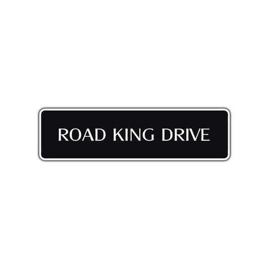 Road King Drive Harley Road Aluminum Metal Novelty Street Plate Sign Wall Gift Decor